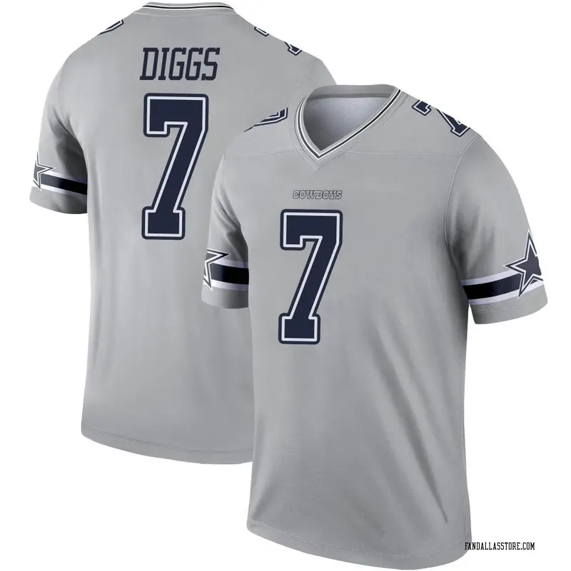Men's Trevon Diggs Dallas Cowboys Inverted Jersey - Legend Gray Big & Tall